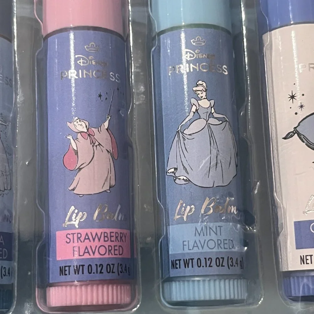Disney‎ Princess Cinderella Lip Balm Set (Set of 6 balms in Tin) (new/kids/x)